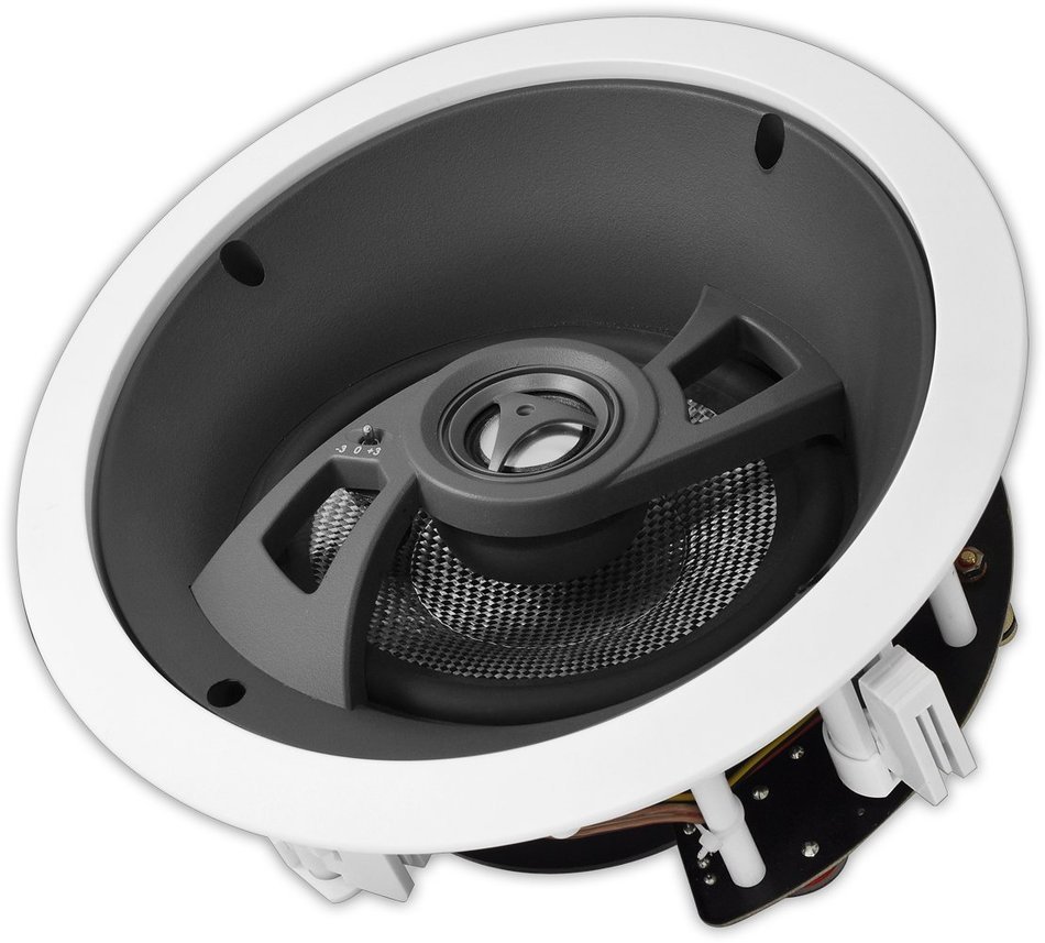 OSD Audio ICE660 6.5-inch Polypropylene 150-Watt Angled In-Ceiling Speaker, Single N6