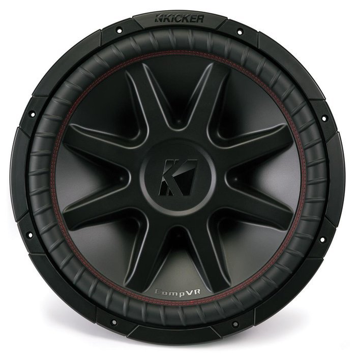 Kicker CompVR CVR152 (43CVR152) 1000W Peak (500W RMS) 15" CompVR Series Dual 2-Ohm Car Subwoofer N4