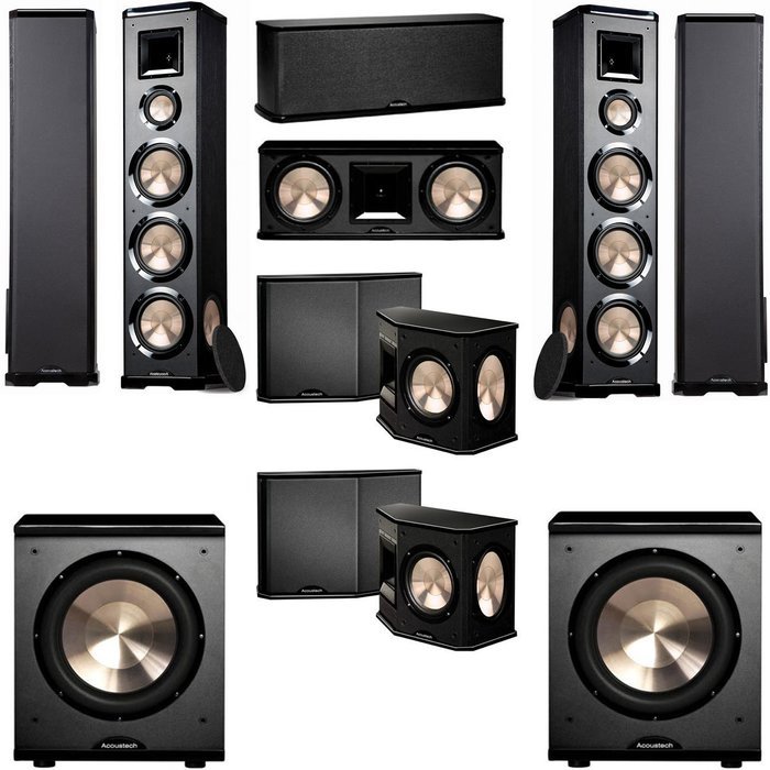 BIC Acoustech PL-980 7.2 Home Theater System-NEW!! PL-200II Sub free ...