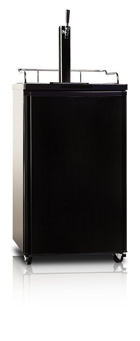 Midea HS-199B Compact Single Door Kegerator Beer/Beverage Refrigerator, 4.9 Cubic Feet, Black