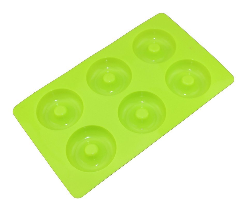 Tifan 6-Cavity Savarin Silicone Mold for Donut, Cake, Bread, Cupcake, Cheesecake, Cornbread, Muffin, Brownie,... N3