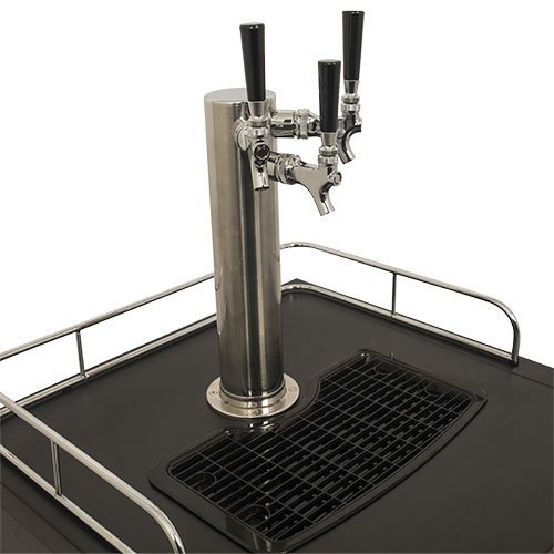 EdgeStar Full Size Triple Tap Kegerator with Digital Display - Black N7