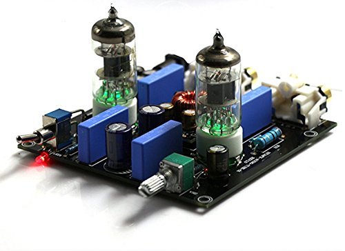 Douk Audio Mini 6J1 Valve & Vacuum Tube Pre-Amplifier Stereo HiFi Buffer Preamp(Silver） N2
