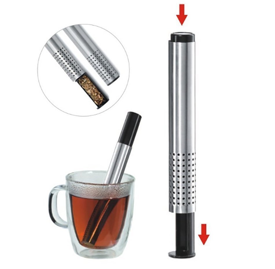 Fivebop Stainless Steel Tea Infuser Stic Steeper Strainer N3