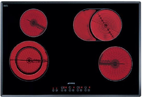 Smeg S2772TCU 30" Smoothtop Electric Cooktop With 4 High-Light Radiant Elements 9 Power Levels Automatic Safety...