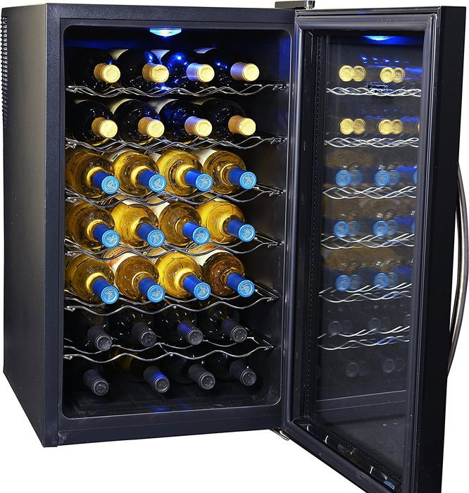 NewAir AW-281E 28 Bottle Thermoelectric Wine Cooler N38