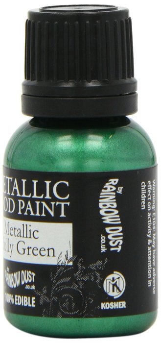 Rainbow Dust Metallic Paint Holly Green