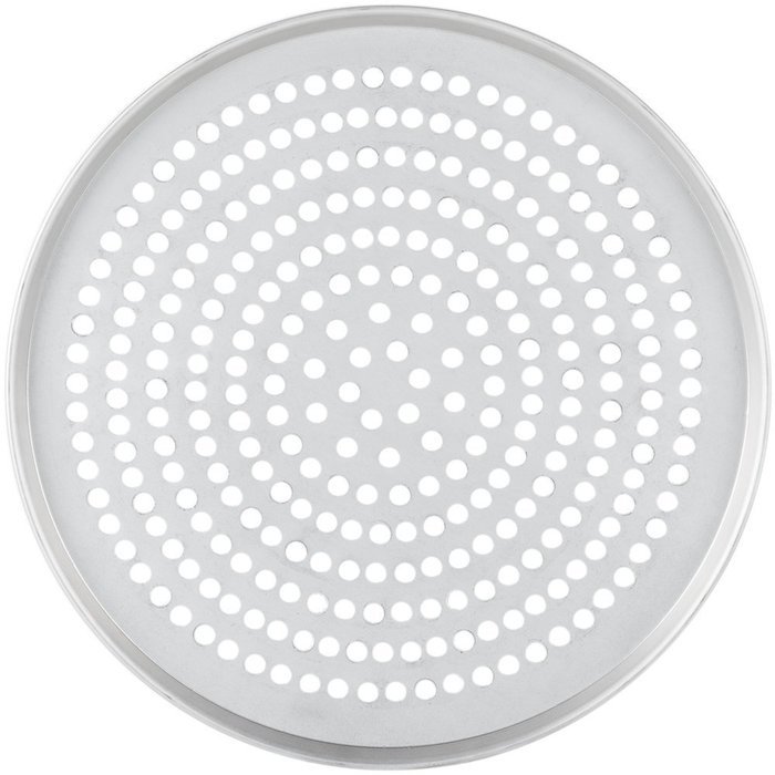 American Metalcraft T2007SP 7" Super Perforated Tin-Plated Steel Pizza Pan