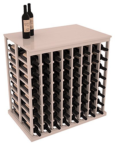 Wine Racks America Ponderosa Pine Double Deep Tasting Table + Solid Top. 13 Stains to Choose From! N6