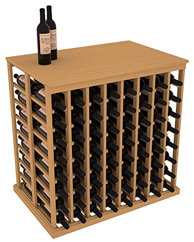 Wine Racks America Ponderosa Pine Double Deep Tasting Table + Solid Top. 13 Stains to Choose From! N7