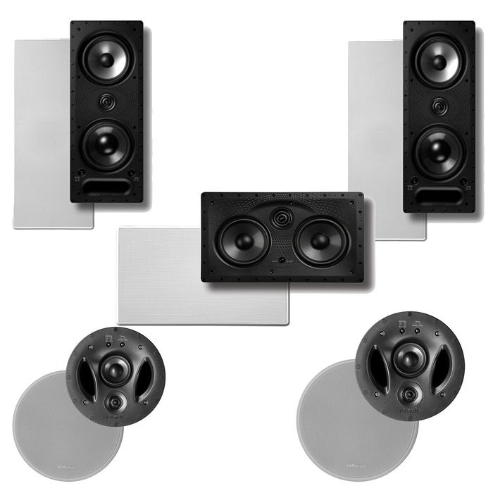 Polk Audio 700LS High Performance In-Ceiling / In-Wall Speaker System Package