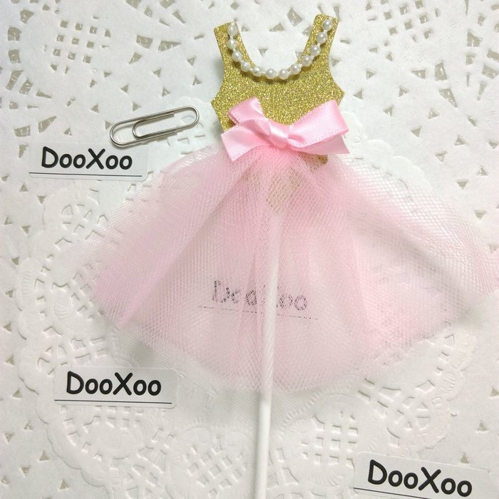 DOOXOO Ballerina Tutus Cake Topper Ballet Cake topper Party Decorations Ballet Party Ballerina Party Girl Party... N3