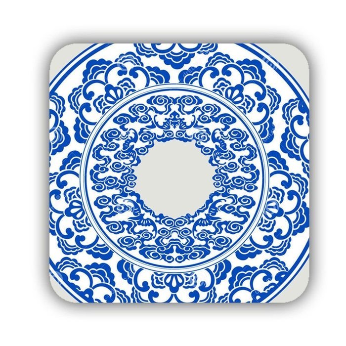 Generic Differently Have With Blue And White Porcelain 2 Cup Coaster Mdf N4