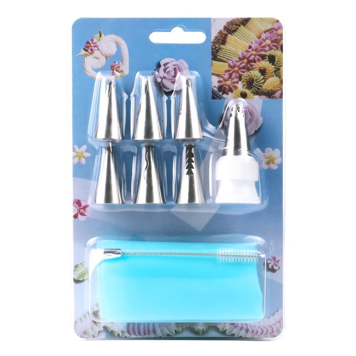 Piping Tips, MCIRCO 7piece Cake Decorating Tips Icing Tips Ruffle Tips