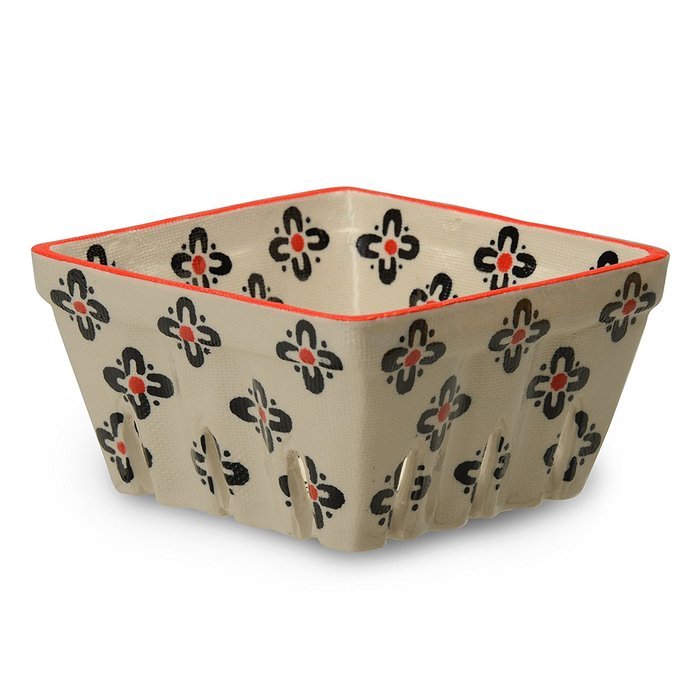 Signature Housewares Berry Bowl, 5-1/2-Inch, Black