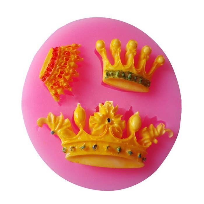 Crowns 3 Styles Mini Silicone Mold for Fondant, Gum Paste & Chocolate N3