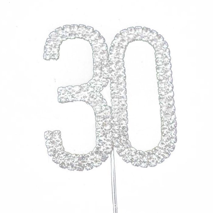 Hundred Decorative Rhinestone Cake Topper N3