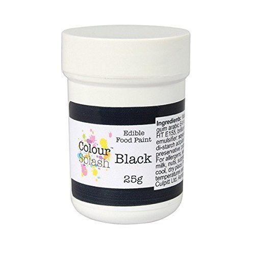 Colour Splash Edible Food Paint - Matt Black