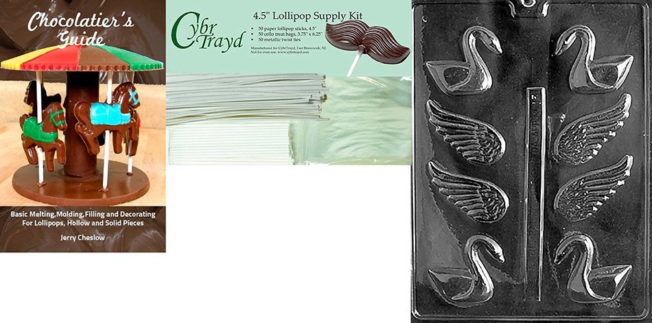Cybrtrayd W015 Small 3D Swan Wedding Chocolate Candy Mold N4