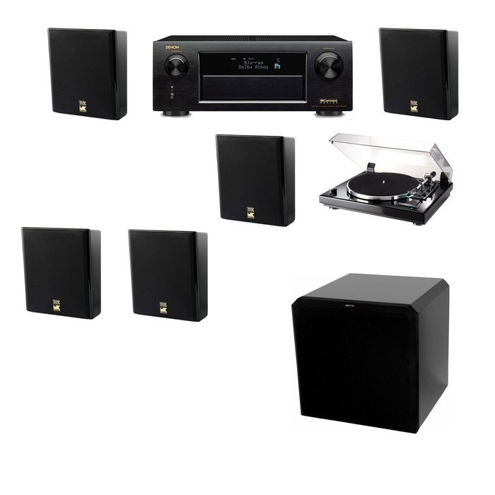 M&K Sound MP150II Wall Speaker 5.1 Thorens TD-240-2 HRS12 Denon AVR-X5200W