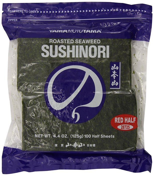 Yamamotoyama Yaki Nori Half Sheet, Red, 100 Count N4