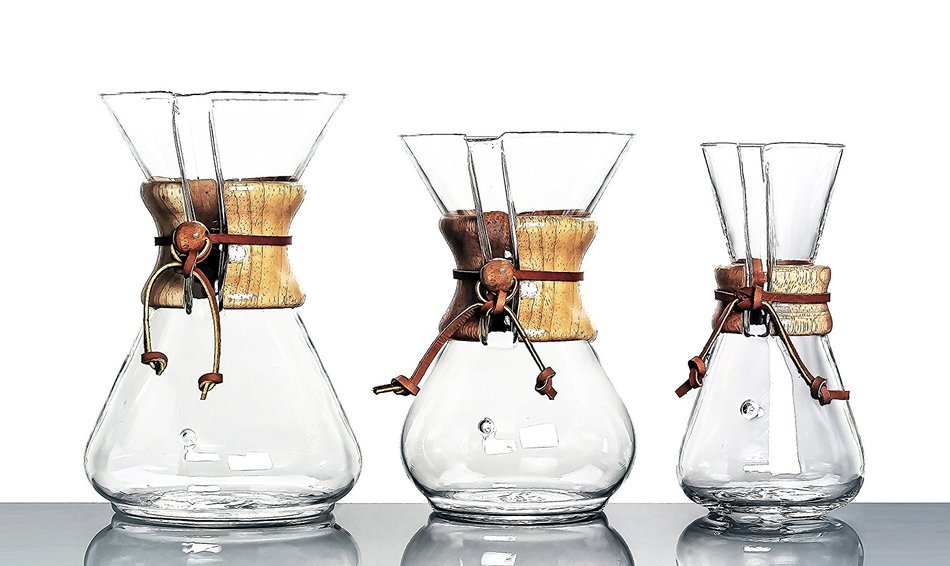 Chemex 3-Cup Coffeemaker with Glass Handle N4
