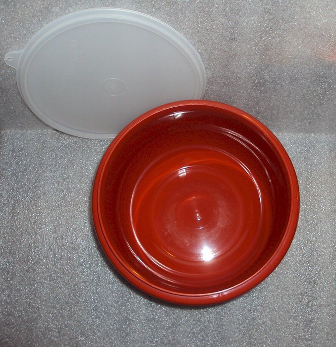 Vintage Tupperware Mixing Bowl Set 4 + 8 Cup Harvest Colors N2