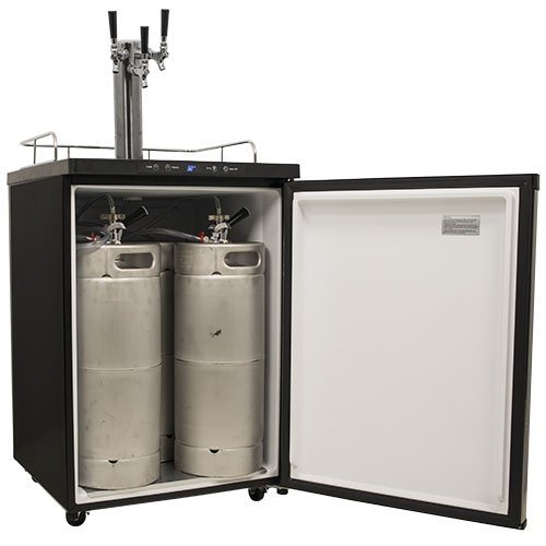 EdgeStar Full Size Triple Tap Kegerator with Digital Display - Black N9
