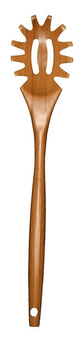 Totally Bamboo Slotted Spoon, 100% Bamboo Kitchen Utensil, 14" long