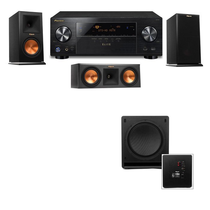 Klipsch RP-150M-E Monitor Speaker 3.1 SW-112 Pioneer Elite VSX 80