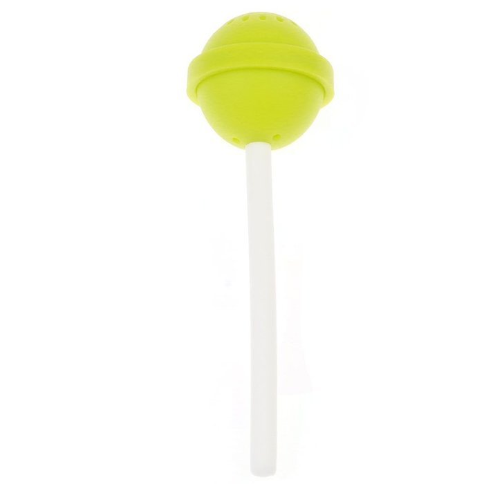 Safe Lollipop Silicone Tea Leaf Infuser Strainer Herbal Spice Filter Diffuser - Green N2