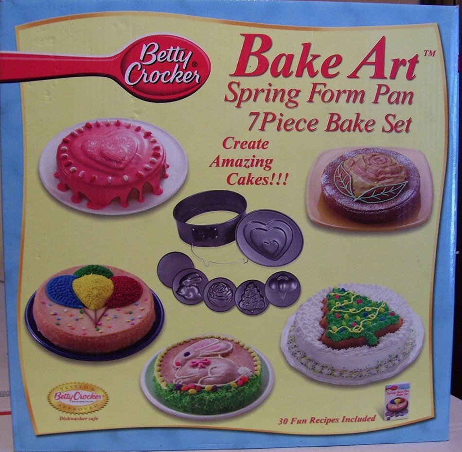Betty Crocker Bake Art Spring Form Pan- 7 Piece Set