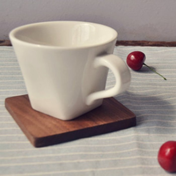 Rural Style Coaster Black Walnut Coaster Wooden Coasters (Set of 4)