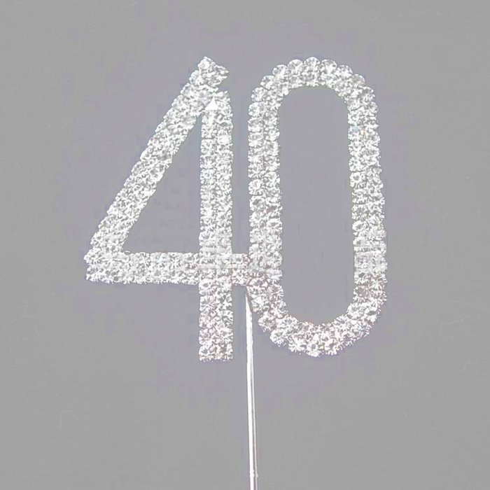 Hundred Decorative Rhinestone Cake Topper N5