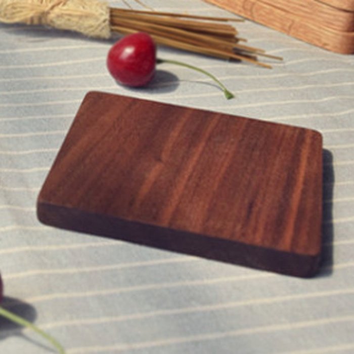 Rural Style Coaster Black Walnut Coaster Wooden Coasters (Set of 4) N2