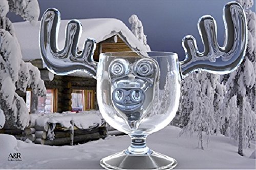 Holiday Glassware Christmas Moose Mug Set of 10 - Safer Than Glass N4