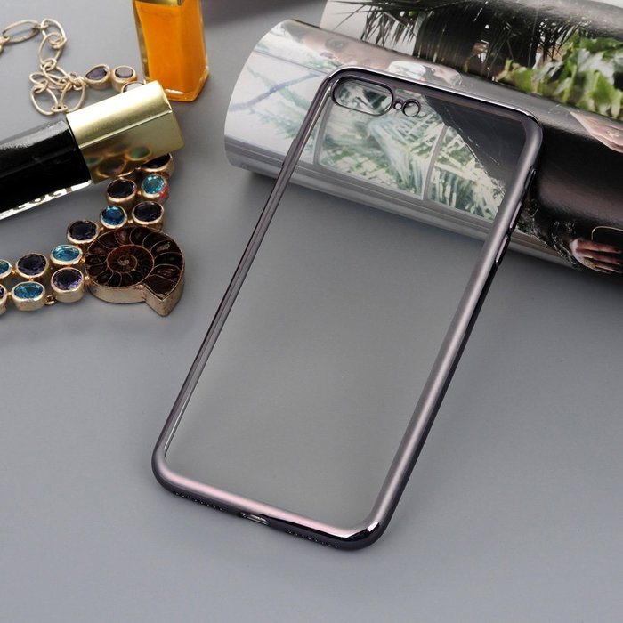 Badalink iPhone 7 Plus Case (5.5") Electroplated Plating Soft TPU Shockproof Flexible Easy Grip Crystal Clear... N26
