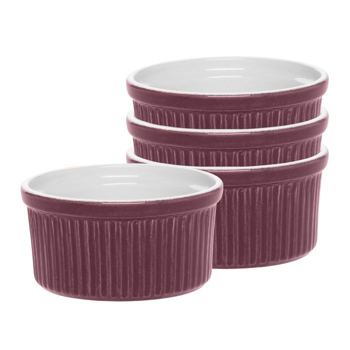 Emile Henry 6 Ounce Ramekin, Set of Four, Figue