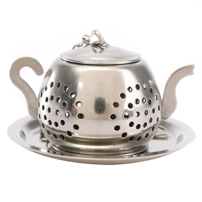 stainless steel filter - TOOGOO(R)Mesh Loose Tea Leaf Infuser Tray Strainer Filter Herb Infuser Stainless Steel... N3