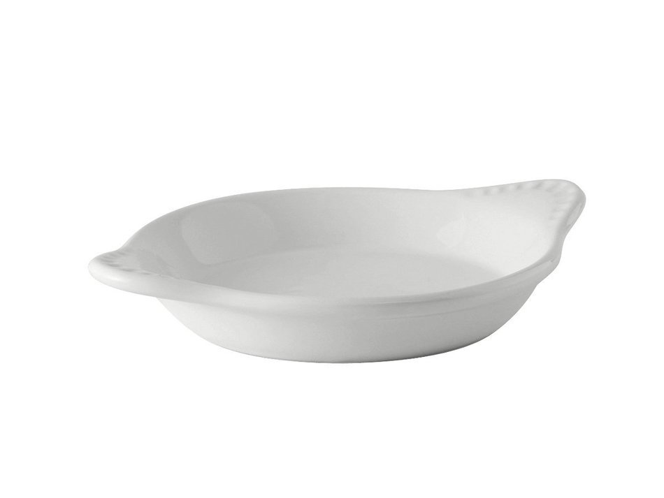 Tuxton BWN-0602 Vitrified China Round Shirred Egg, 6 oz, 6-3/8", White (Pack of 12)