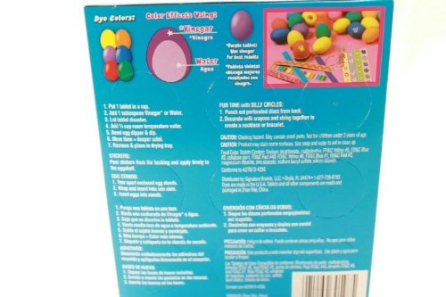 Dye Works Easter Egg Coloring Decorating Kit Color Dying Vibrant Bright Stands