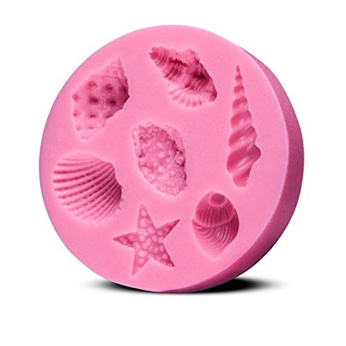 Sea Shell Shape Chocolate Silicon Mold Fondant Cake Decoration by uGen! Silicone Soap Mold. Silicone Cake Mold...