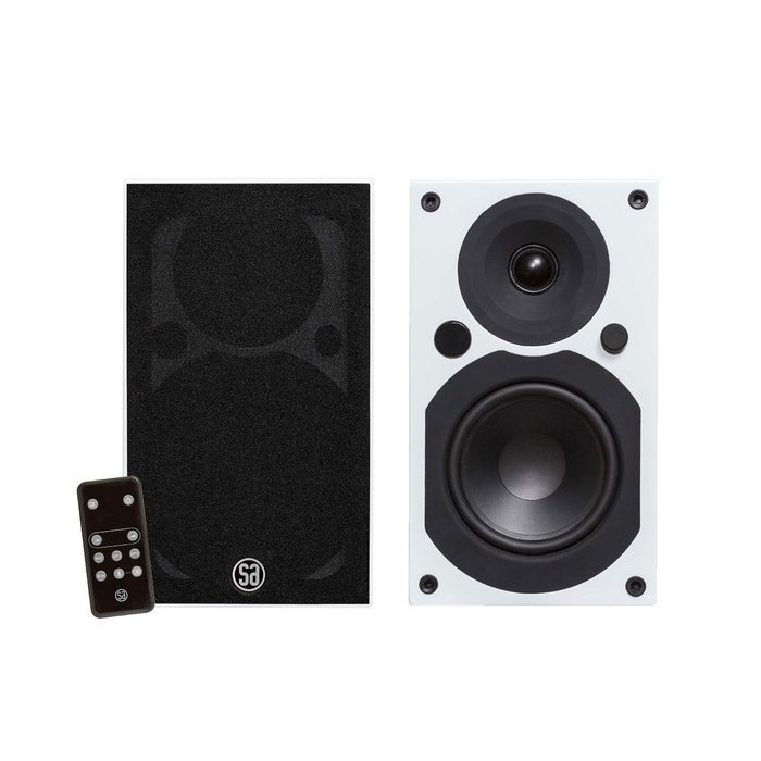System Audio SA Saxo 5 Active Bookshelf Bluetooth Speakers, 5.11&rdquo; woofer, Multi- Inputs, Digital/Analog, 3.5mm... N3