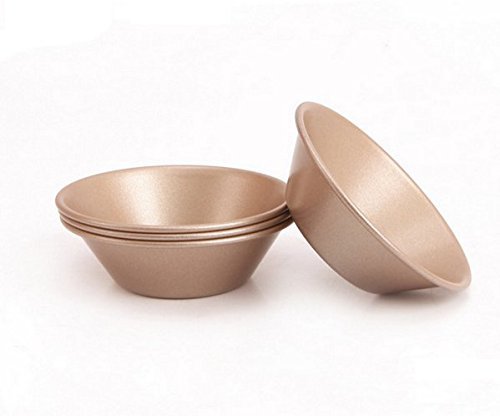 Astra Gourmet Pack of 4 Mini Pie Muffin Cupcakes Pan Tart Mold NonStick Champagne Bakeware N2