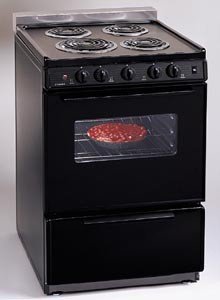 Premier ECK3XOB 24 Freestanding Electric Range 4 Coil Elements - Black
