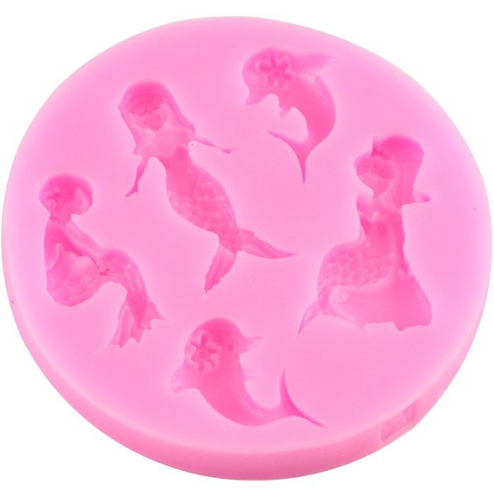 Mujiang Little Mermaid Cake Decorating Food Grade Silicone Jello Sugar Chocolate Fondant Molds N29