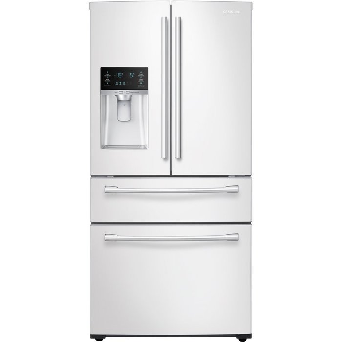 Samsung RF28HMEDBWW Energy Star 28.2 Cu. Ft. French Door Refrigerator with Counter-Height FlexZone Drawer and...