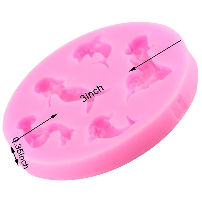 Mujiang Little Mermaid Cake Decorating Food Grade Silicone Jello Sugar Chocolate Fondant Molds N31