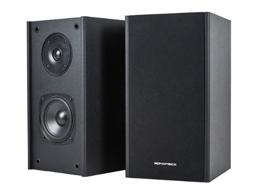 Premium 4-inch 2-Way Bookshelf Speakers (Pair) - Black