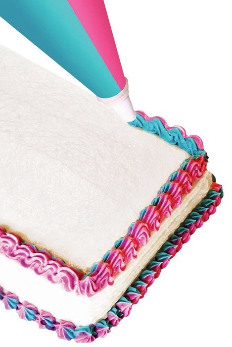 CupcakeCreations 10-Pack Disposable Duet Icing Bags, 18-Inch